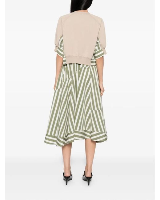 3.1 Phillip Lim Gestreepte Jurk in het White