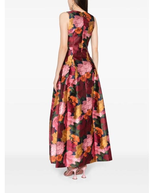 Sachin & Babi Red Brooke Gown
