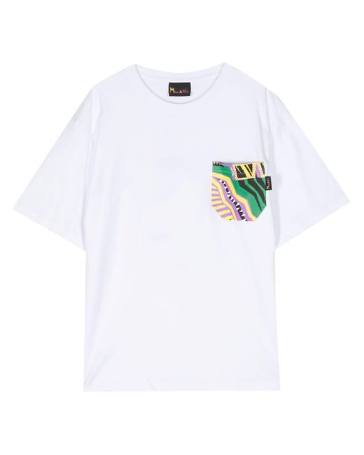 Mauna Kea White Crazy Cocco Cotton T-shirt for men