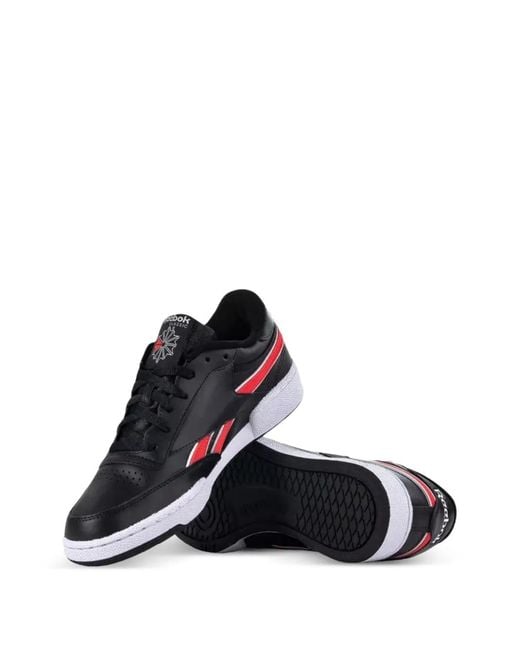 Reebok Black Baskets Club C À Rayures for men