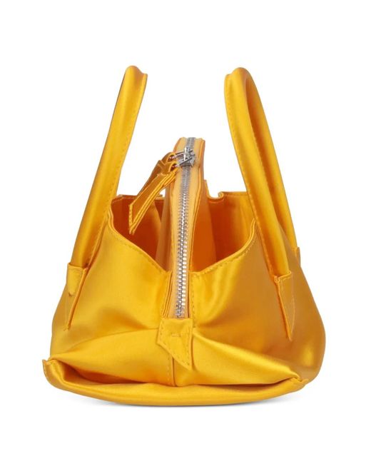 The Attico Yellow Mini La Passeggiata Tote Bag