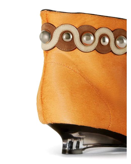 Emilio Pucci Orange Ng Stiefeletten 20Mm