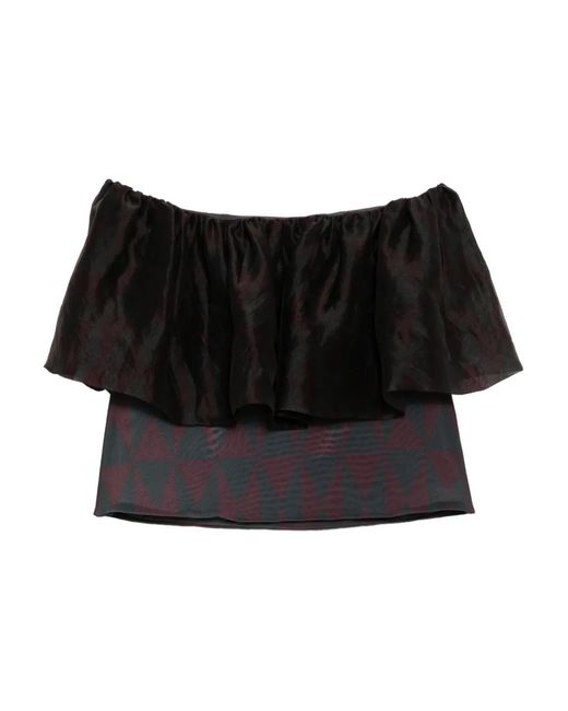 Cynthia Rowley Black Eugenia Top