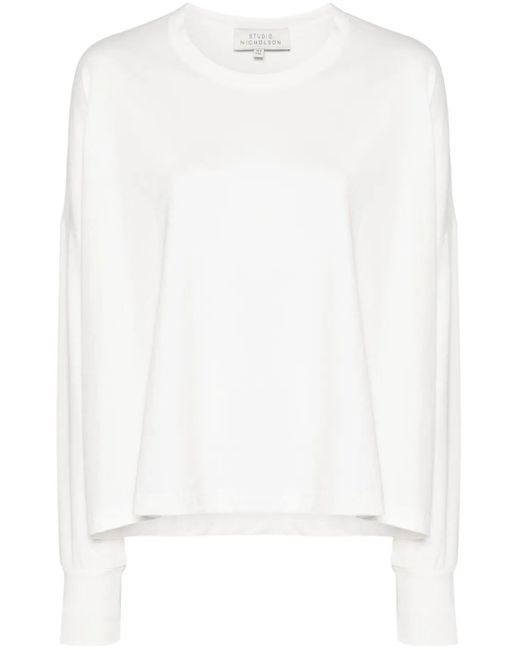 Studio Nicholson White Loop T-Shirt