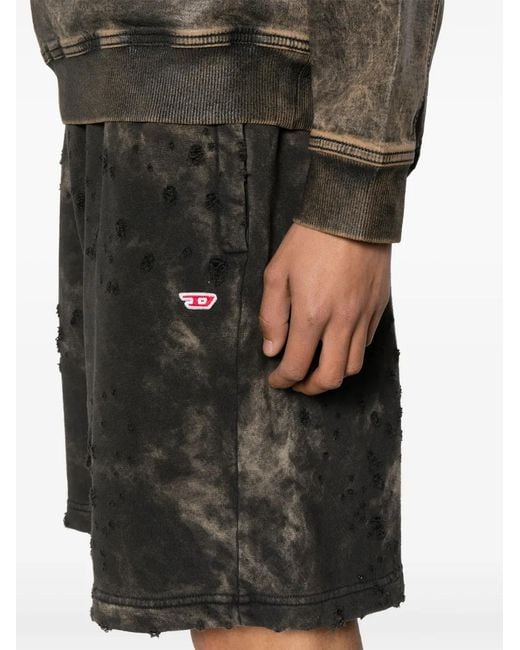 DIESEL Gray Shorts for men