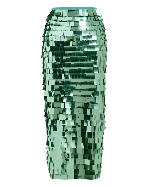 Essentiel Antwerp Green Ihoed Pencil Skirt