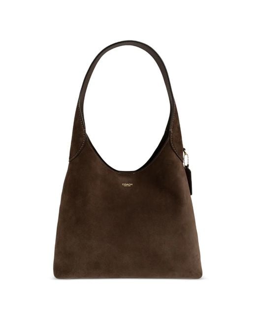 COACH Brown Brooklyn 28 Shoulder Bag