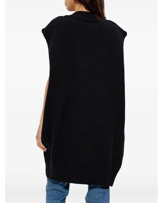 Issey Miyake Black Breeze V-Neck Vest