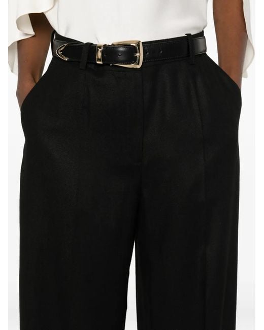 Totême  Black Flannel Trousers