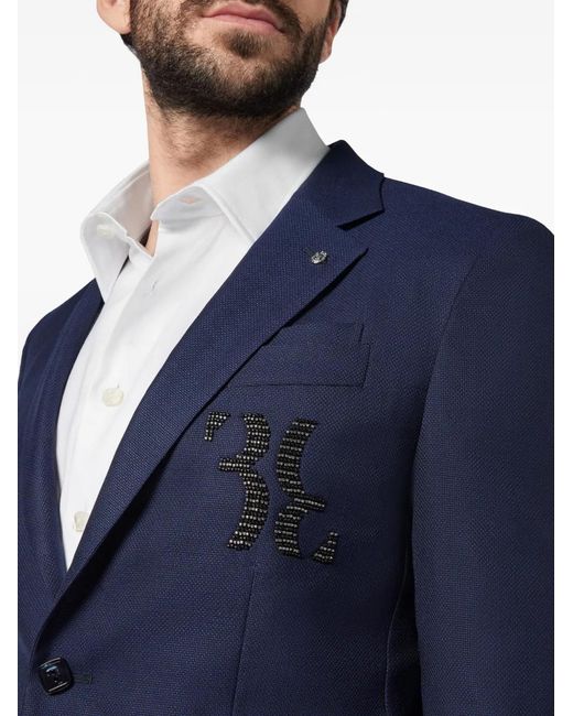 Billionaire Blue Blazer À Simple Boutonnage for men