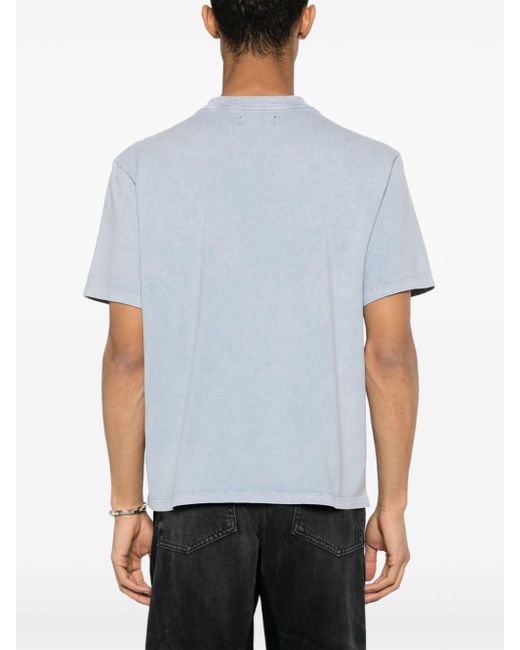 T-shirt en coton à logo imprimé Amiri pour homme en coloris Blue