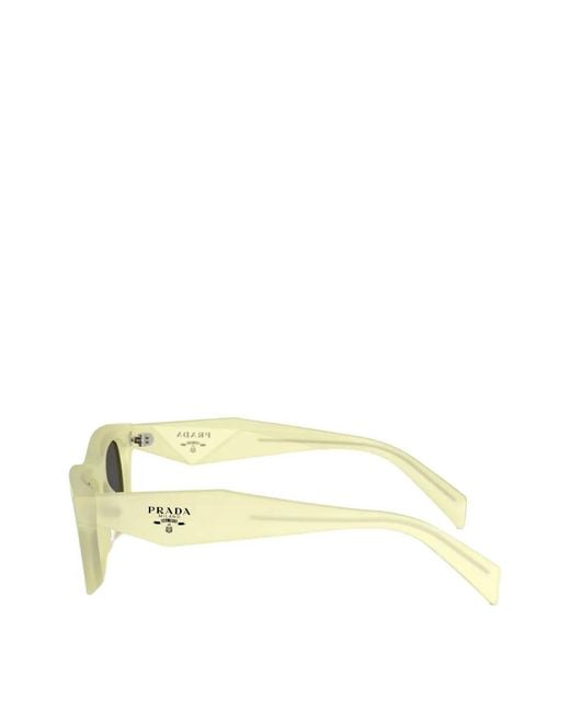 Prada Yellow Pillow Rectangle-Frame Sunglasses