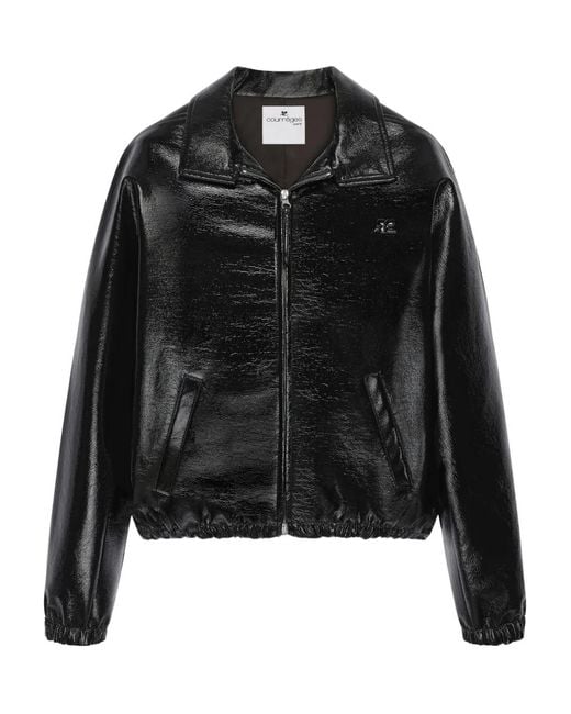 Courreges Black Pockets Zip-Up Jacket for men
