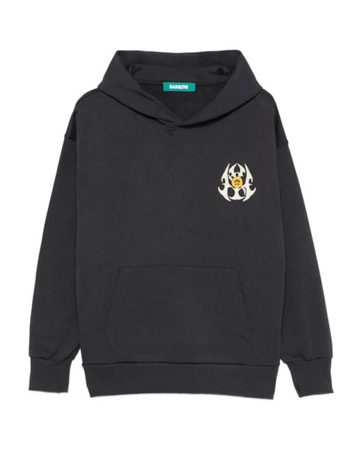 Barrow Black Graphic-Print Hoodie