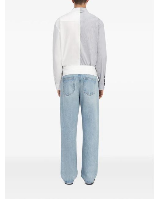 MM6 by Maison Margiela Blue Jean À Coupe Droite for men