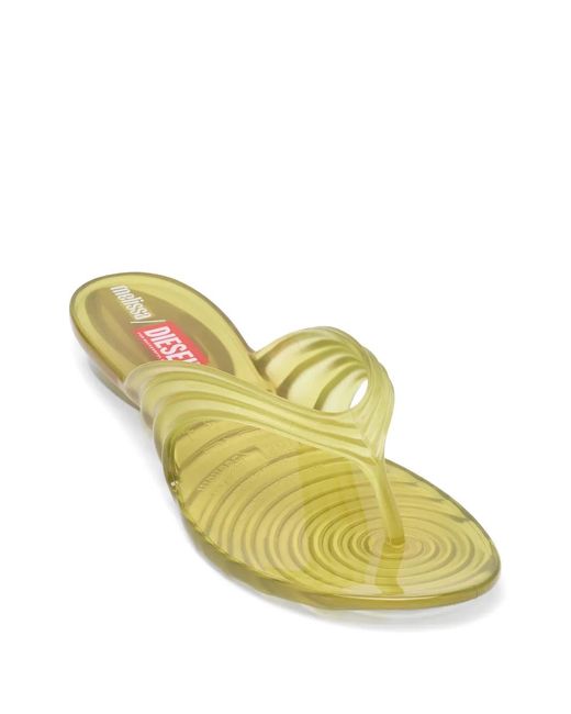 DIESEL Metallic X Melissa Sculptural Flip-Flops
