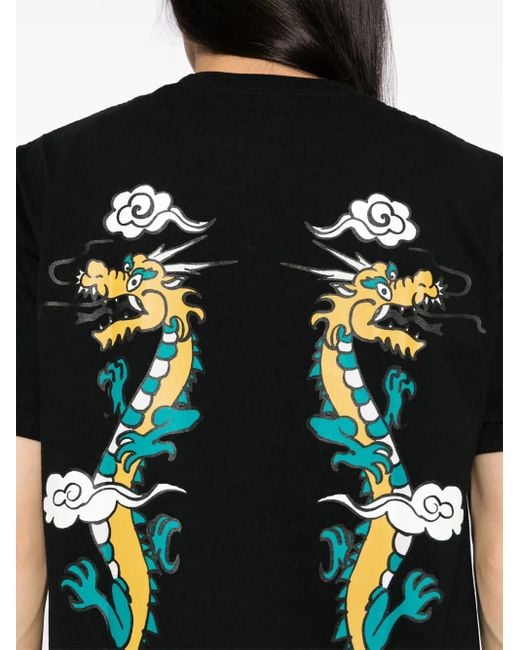 A Bathing Ape Black Souvenir Dragon T-Shirt for men