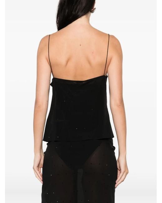 St. Agni Black Glass Bead Top