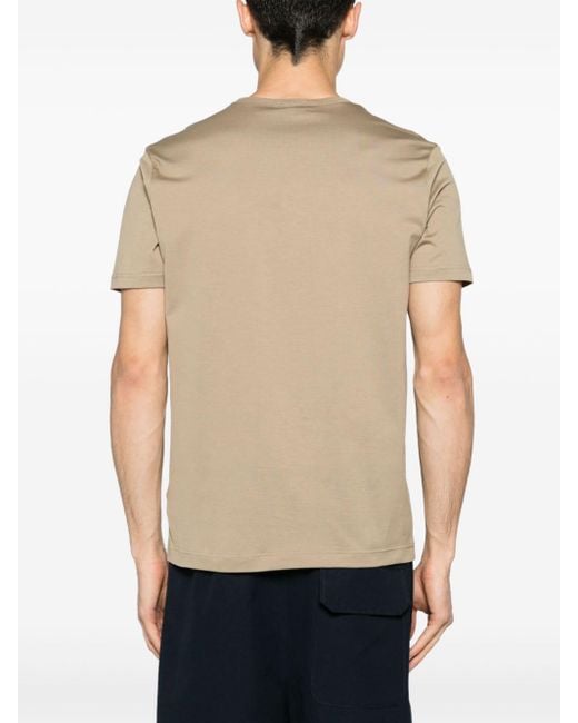 T-shirt girocollo di Sunspel in Natural da Uomo
