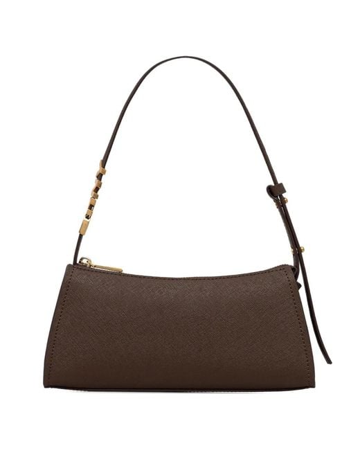 DKNY Brown Logo Shoulder Bag