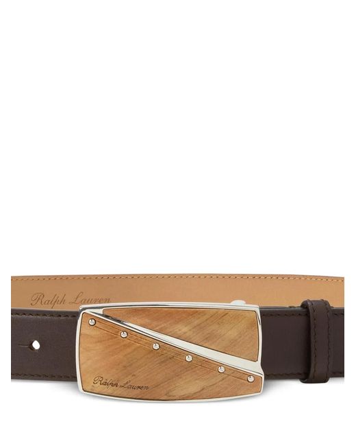 Ralph Lauren White Leather Belt