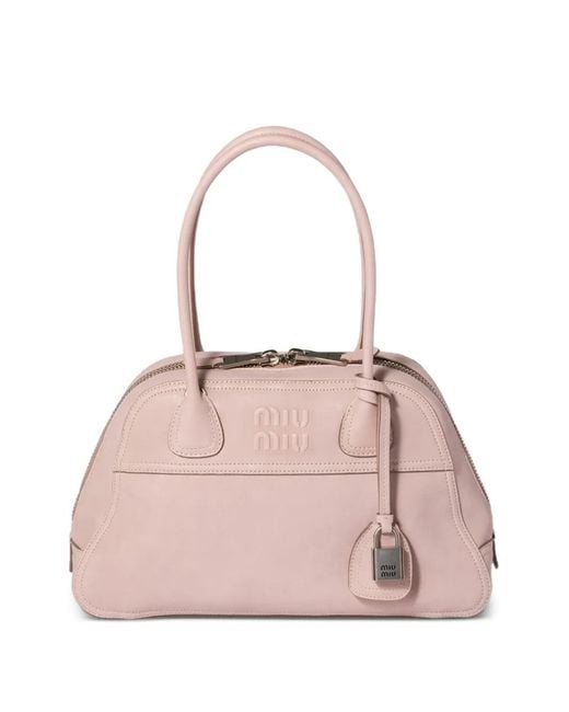 Miu Miu Pink Vivant Nappa Leather Bag