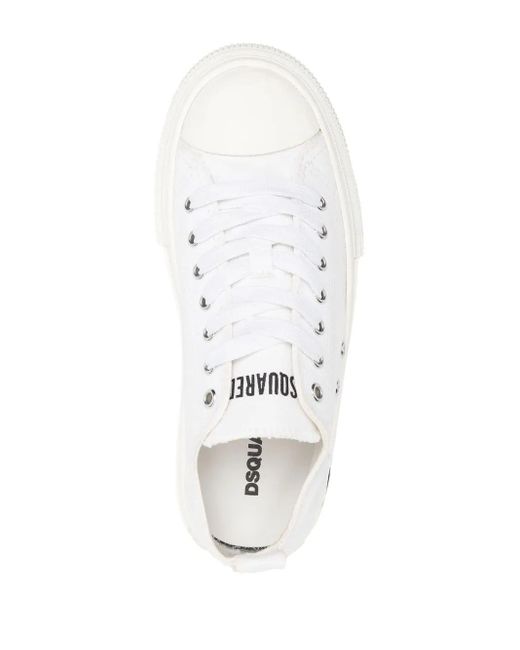 DSquared² White Flat Shoes