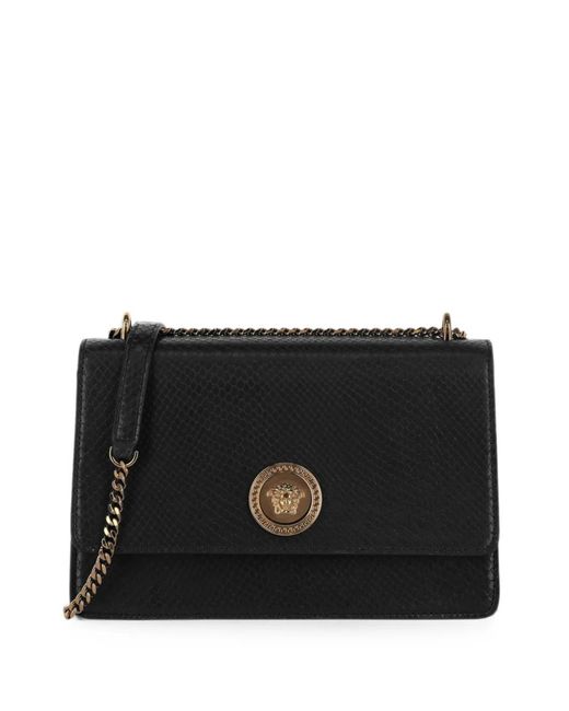 Versace Black Sac Porté Épaule La Medusa Embossé