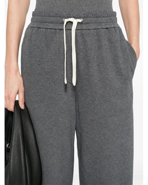 Brunello Cucinelli Gray Drawstring Track Pants