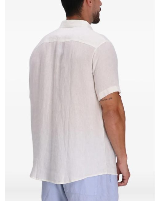 Chemise En Lin ARMANI EXCHANGE pour homme en coloris White