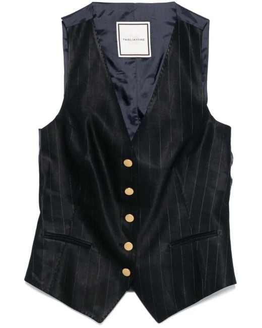 Tagliatore Black Giselle Waistcoat