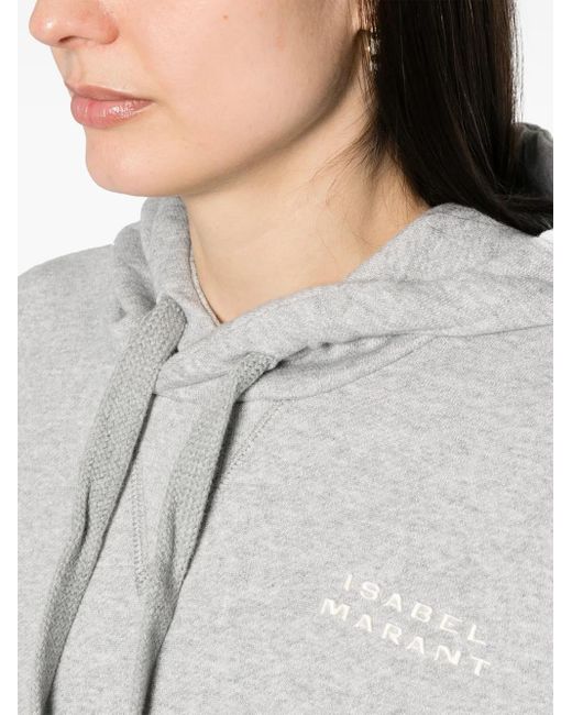 Sudadera Sylla con logo bordado Isabel Marant de color Gray