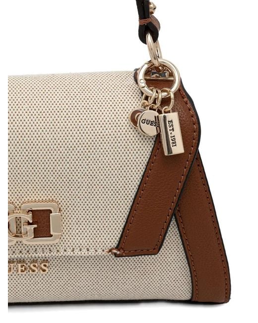 Borsa A Spalla Con Pendente di Guess in Natural