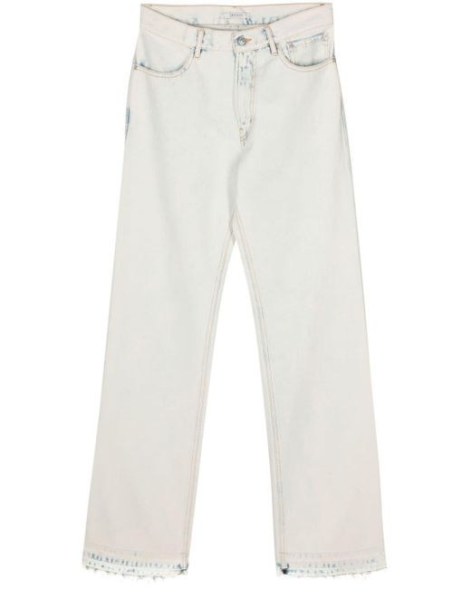Gauchère White Snow Wash Straight-leg Jeans