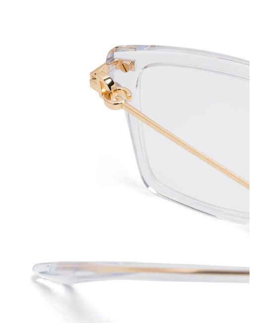 Dolce & Gabbana White Translucent Glasses