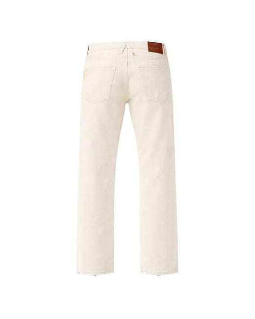 CYCLE White Straight Jeans for men