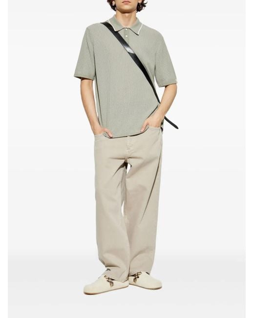 Rag & Bone White Jersey Polo Shirt for men