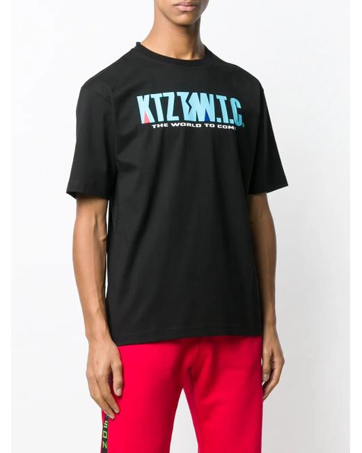 KTZ Black Mountain Letter T-Shirt