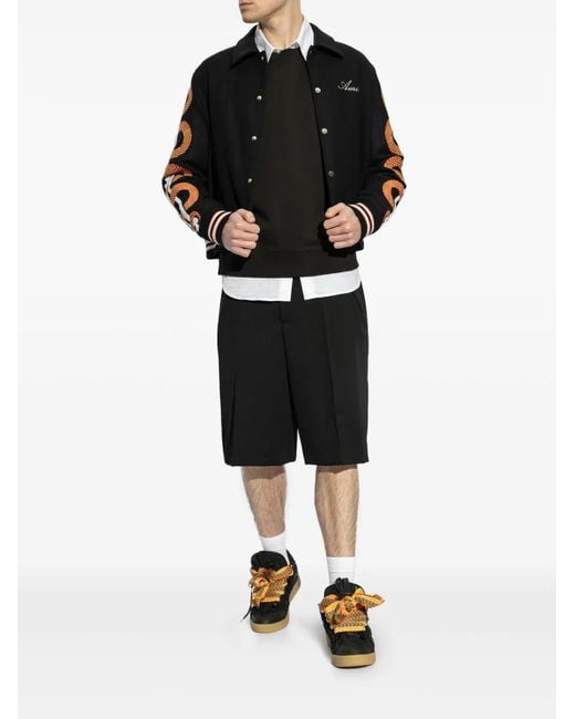 KENZO Black Sweatshirt With Logo Patch, for men