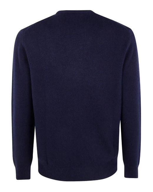 Mc2 Saint Barth Blue Heron Graphic Crew-Neck Sweater for men