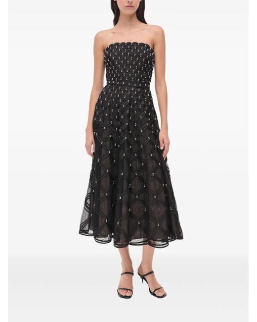 Abito Midi Xolani di Jonathan Simkhai in Black