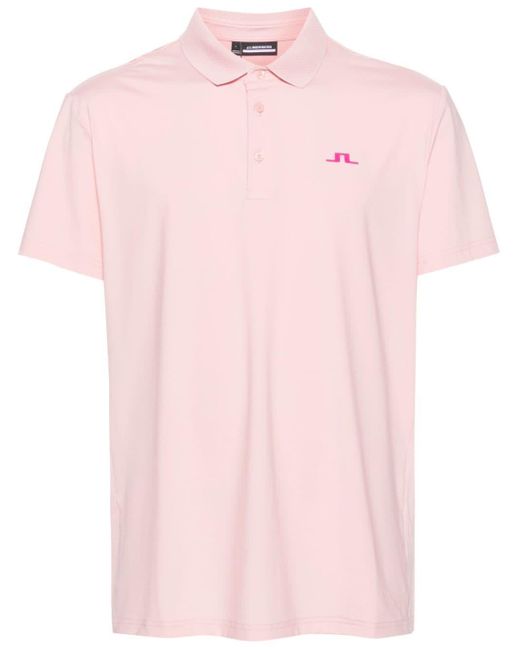 J.Lindeberg Pink Duff Polo Shirt for men