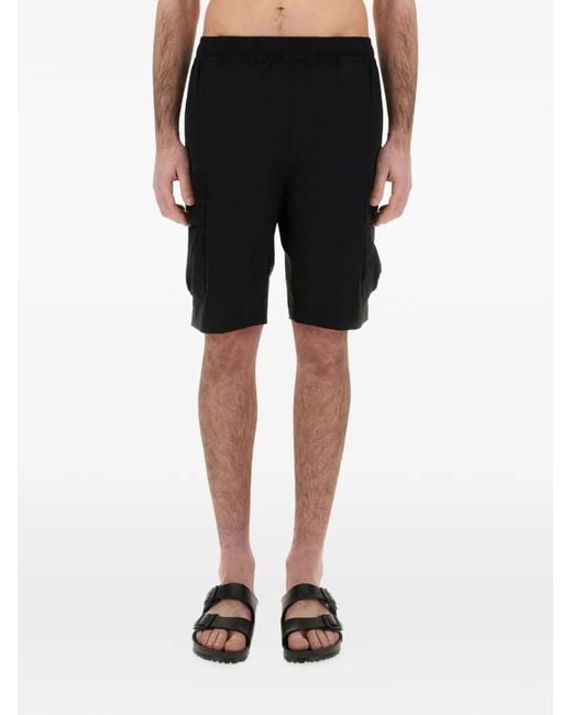 Parajumpers Black Cargo Shorts for men