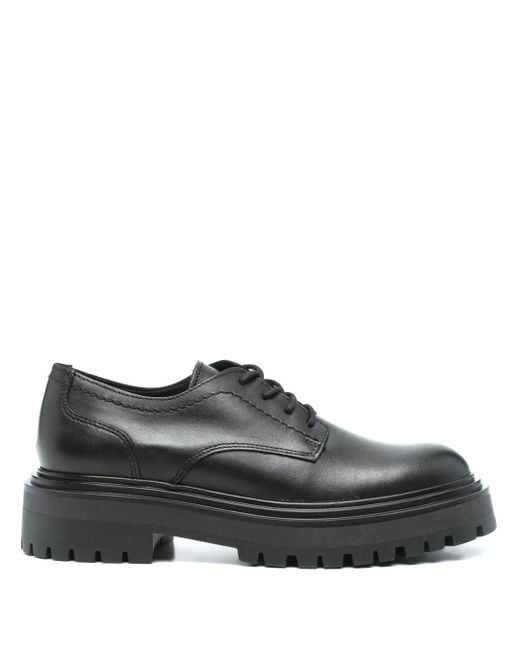 Marc O' Polo Black Leather Oxford Shoes