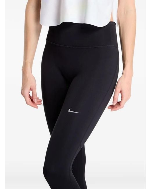 Nike Blue Logo-Print Leggings