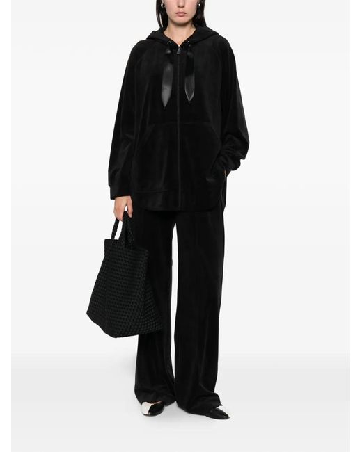 Marina Rinaldi Black Garian Drawstring Track Pants