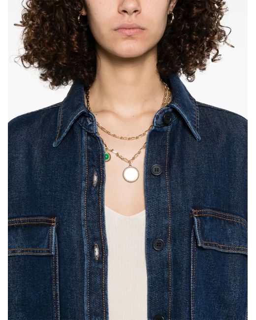 P.A.R.O.S.H. Blue Denim Shirt