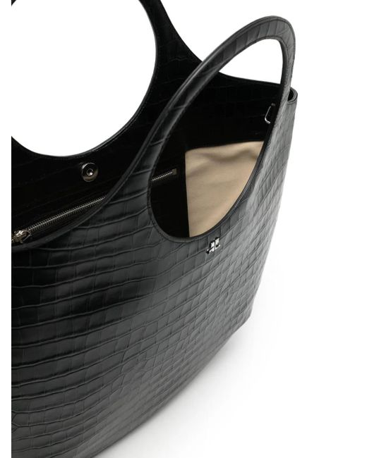 Courreges Black Große Holy Handtasche