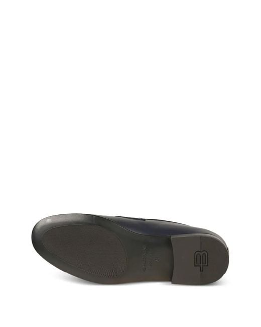 Baldinini Gray Mocassins En Cuir À Entaille Penny for men