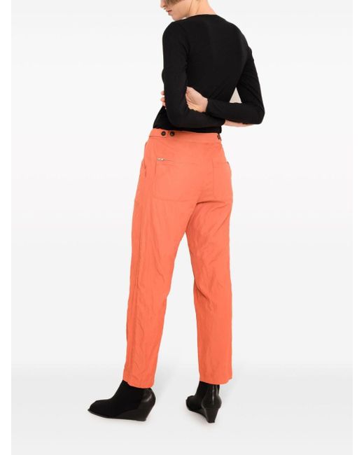 UMA | Raquel Davidowicz Orange Mid-rise Cropped Trousers